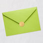 Collage Lettering on White Christmas Birthday Card Envelope Back with Seal image number 7