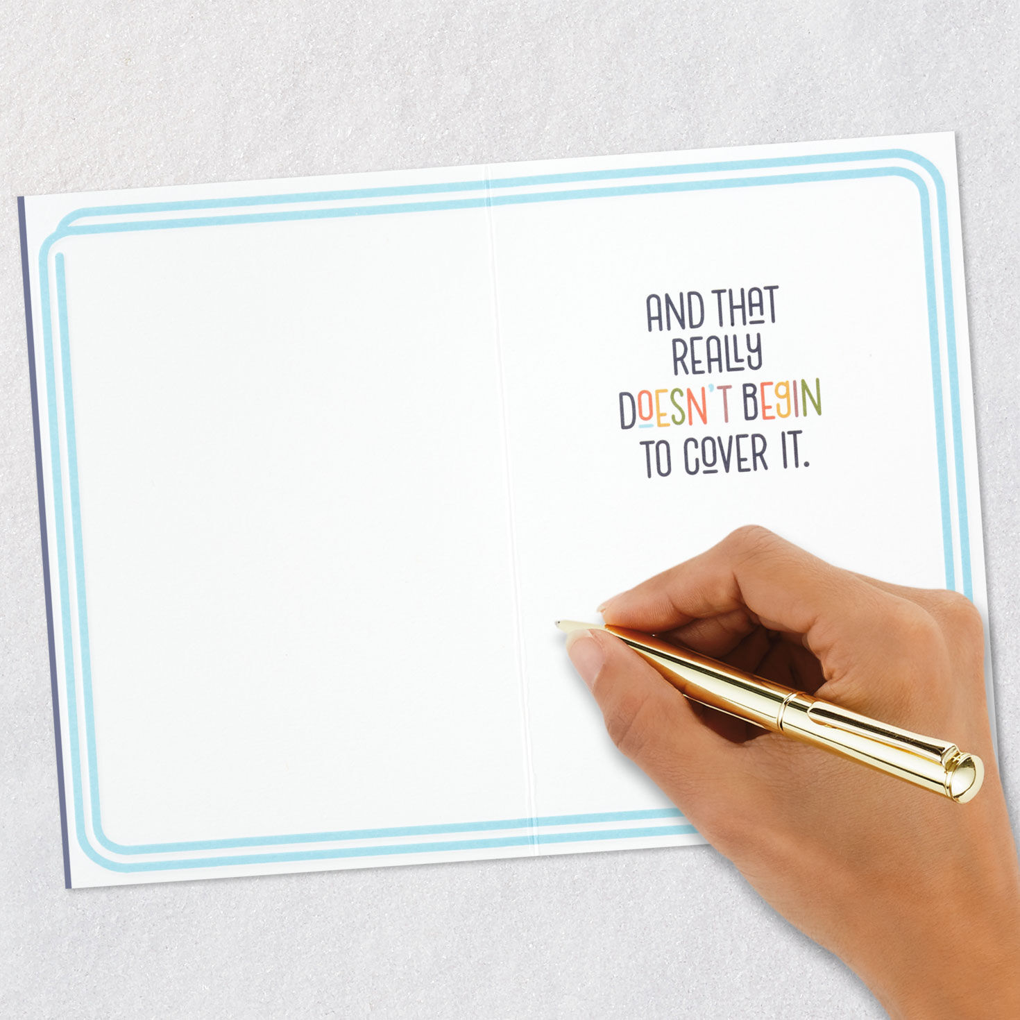 Colorful Lettering Thank-You Card Signing card image number 6