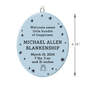 Ceramic Personalized Ornament—Vertical Oval, , large image number 3