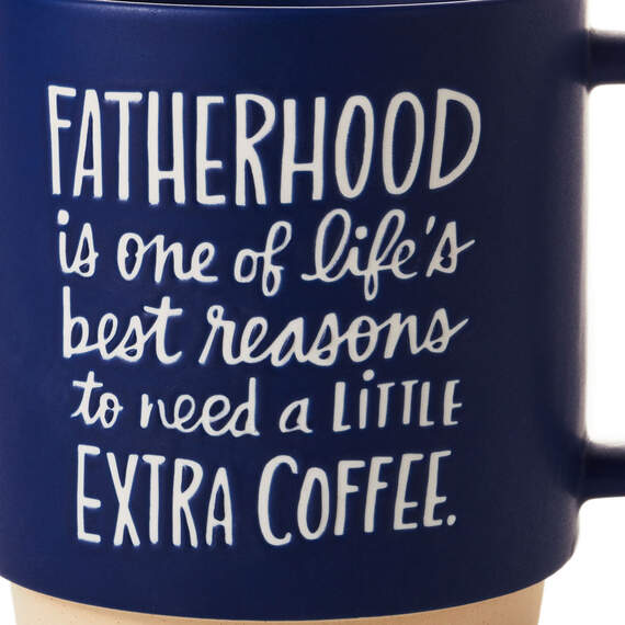Fatherhood Extra Coffee Funny Mug, 16 oz., , large image number 3