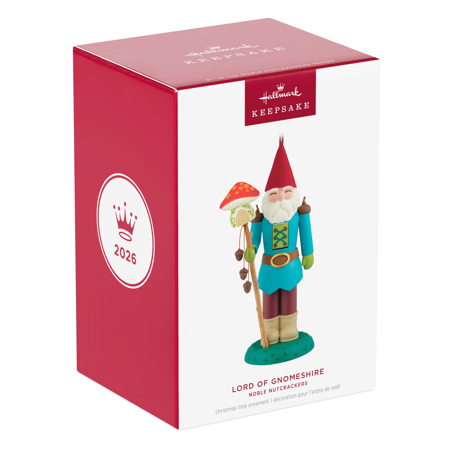 Gnome With Mushroom Nutcracker Keepsake Ornament Package Front image number 7