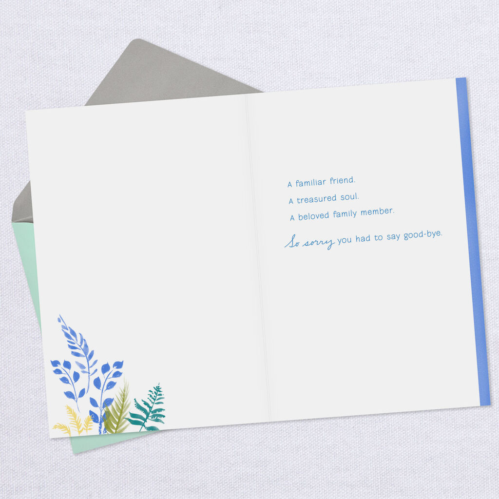 Sunlight In The Forest Sympathy Card For Loss Of Cat Greeting