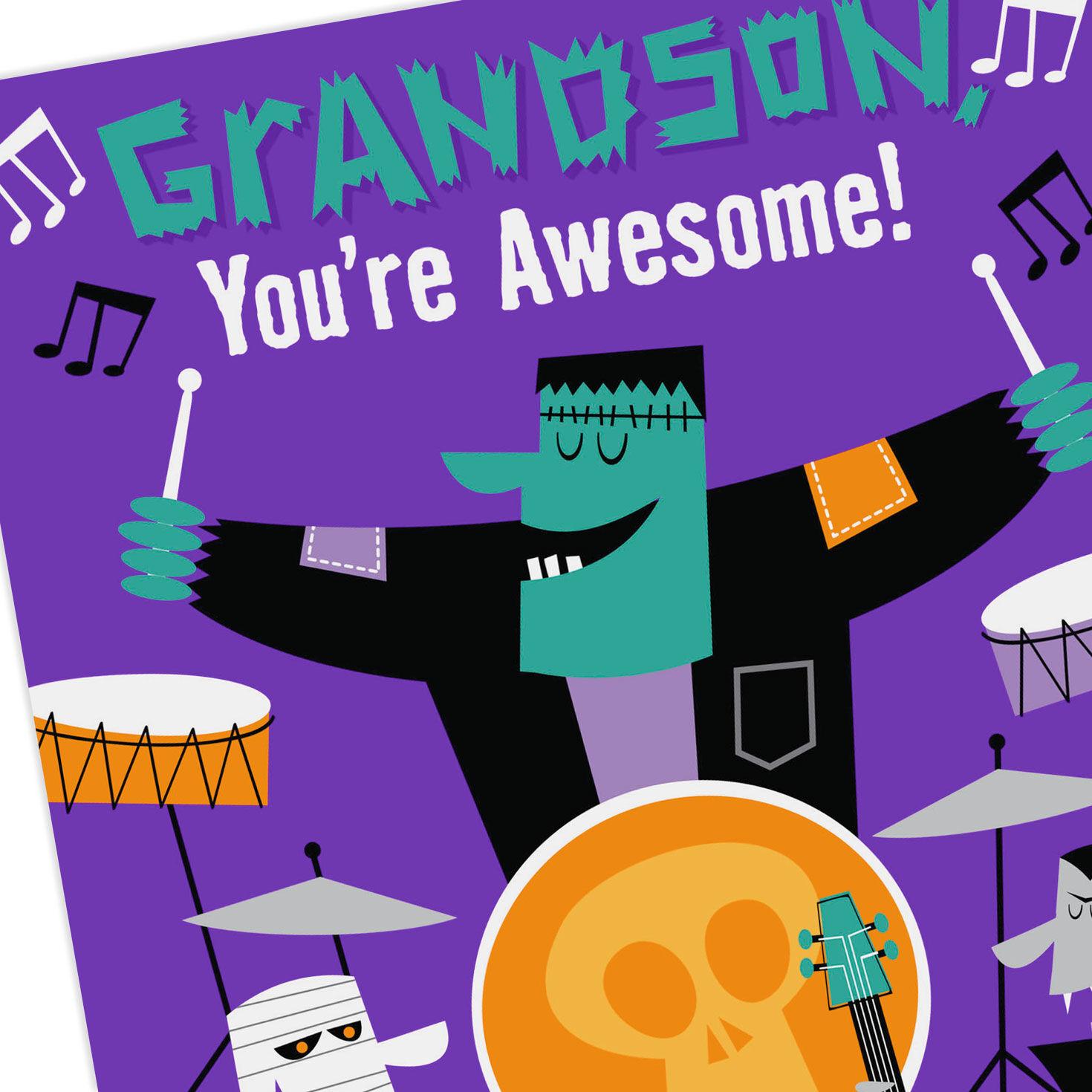 You Rock Monster Band Halloween Card for Grandson for only USD 2.00 | Hallmark