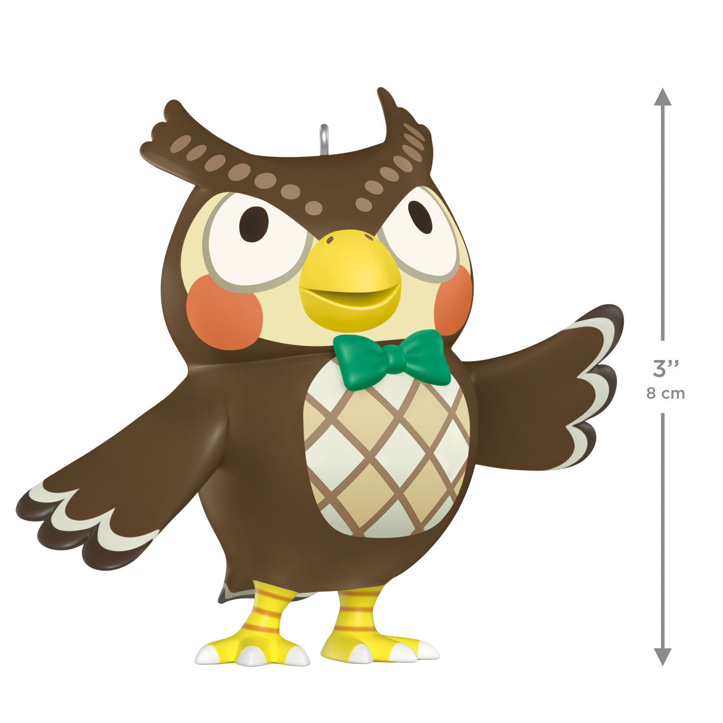 Animal Crossing Owl Keepsake Ornament measurement image number 3