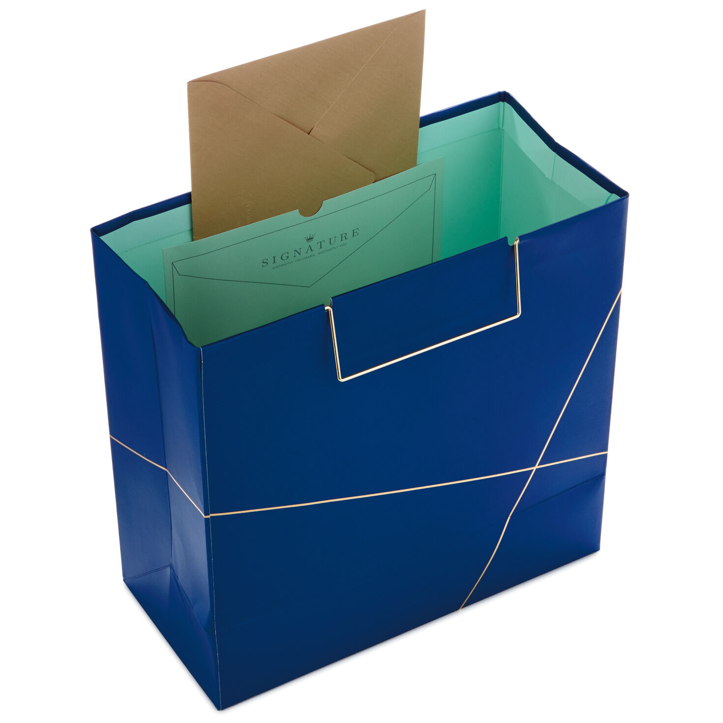 Navy With Gold Large Square Gift Bag, 10.4" for only USD 6.99 | Hallmark