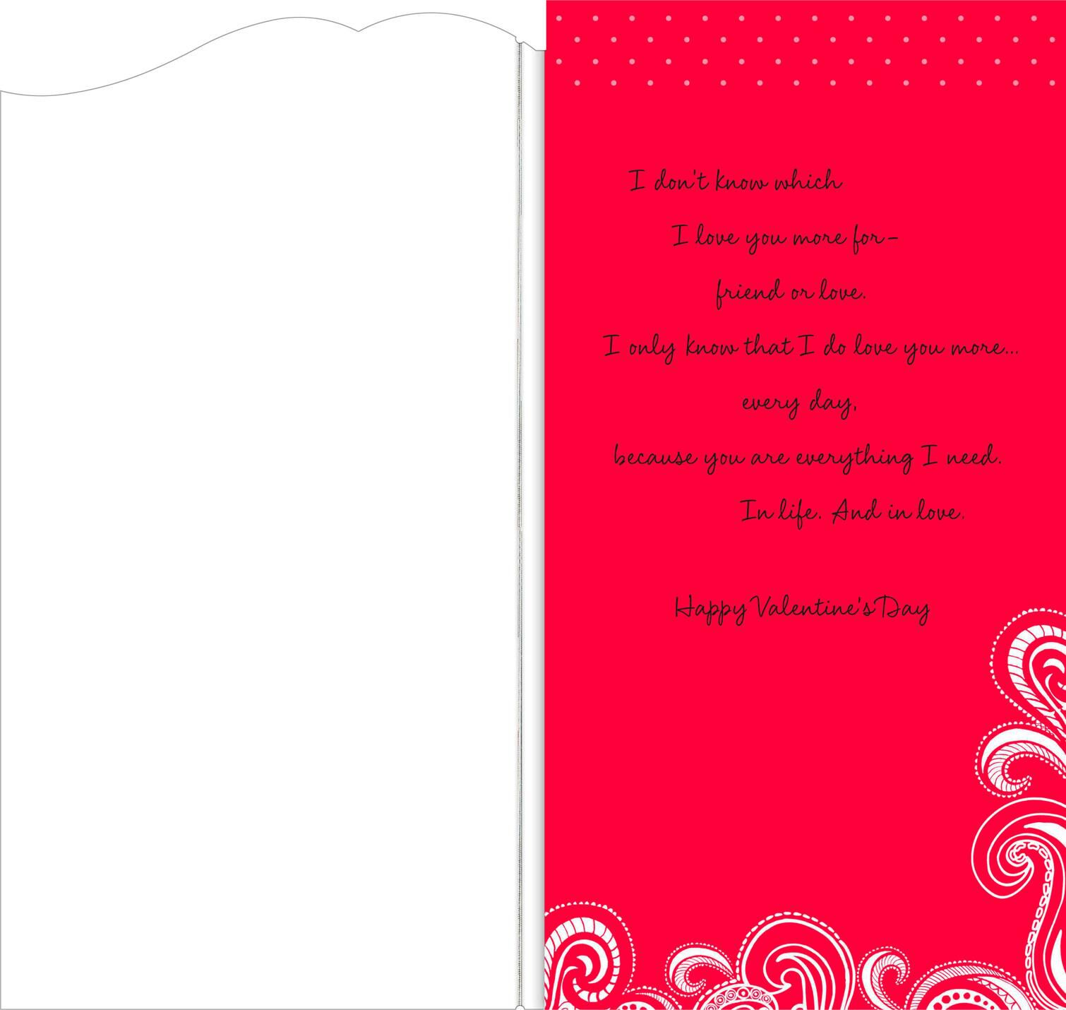 Paisley Hearts Valentine's Day Card