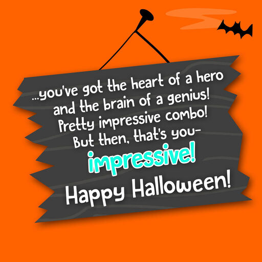 You're Pretty Impressive Halloween Card, 