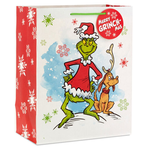 13" Dr. Seuss's How the Grinch Stole Christmas!™ Merry Grinch-Mas Large Christmas Gift Bag, 