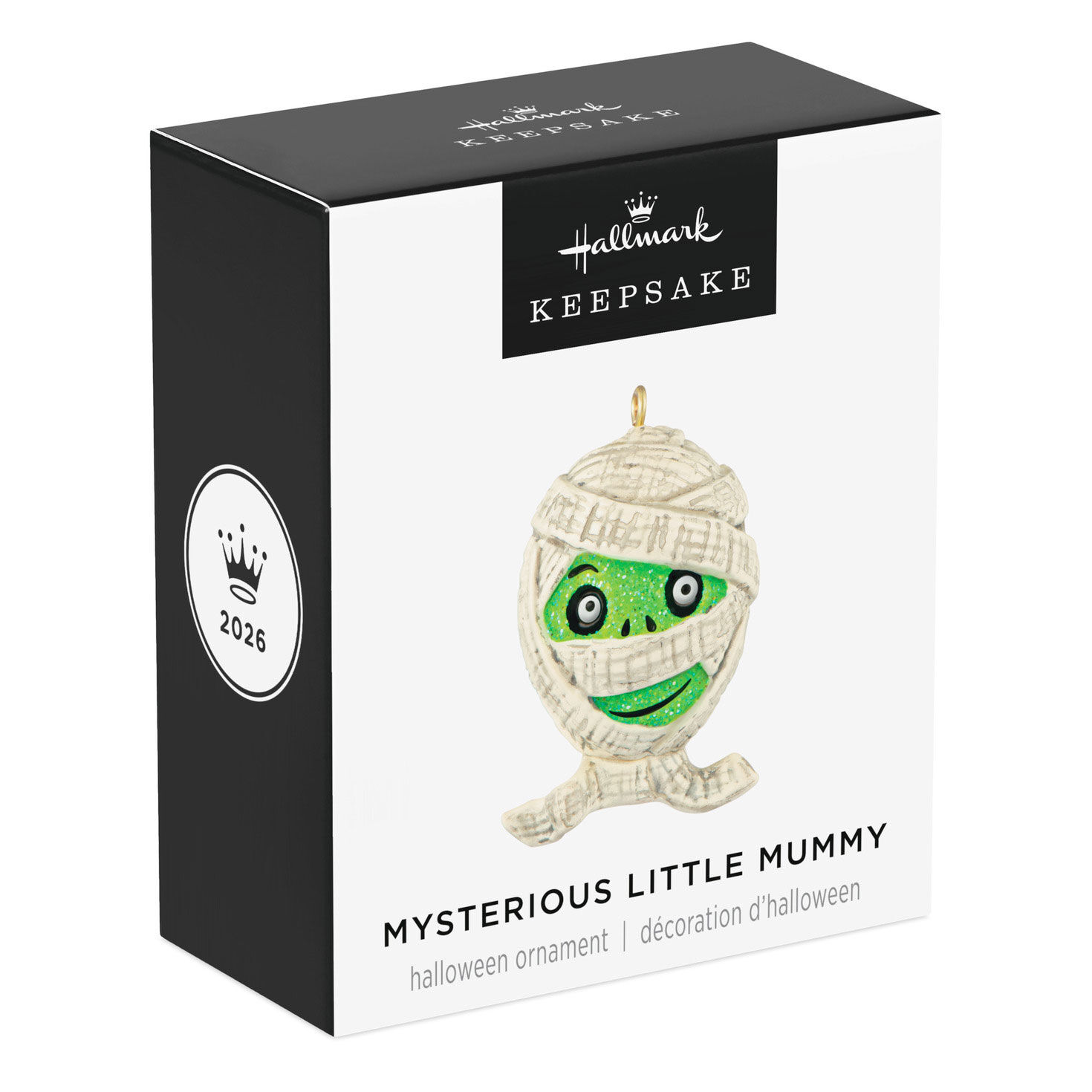 Green Mummy Head Keepsake Ornament Package Front image number 5