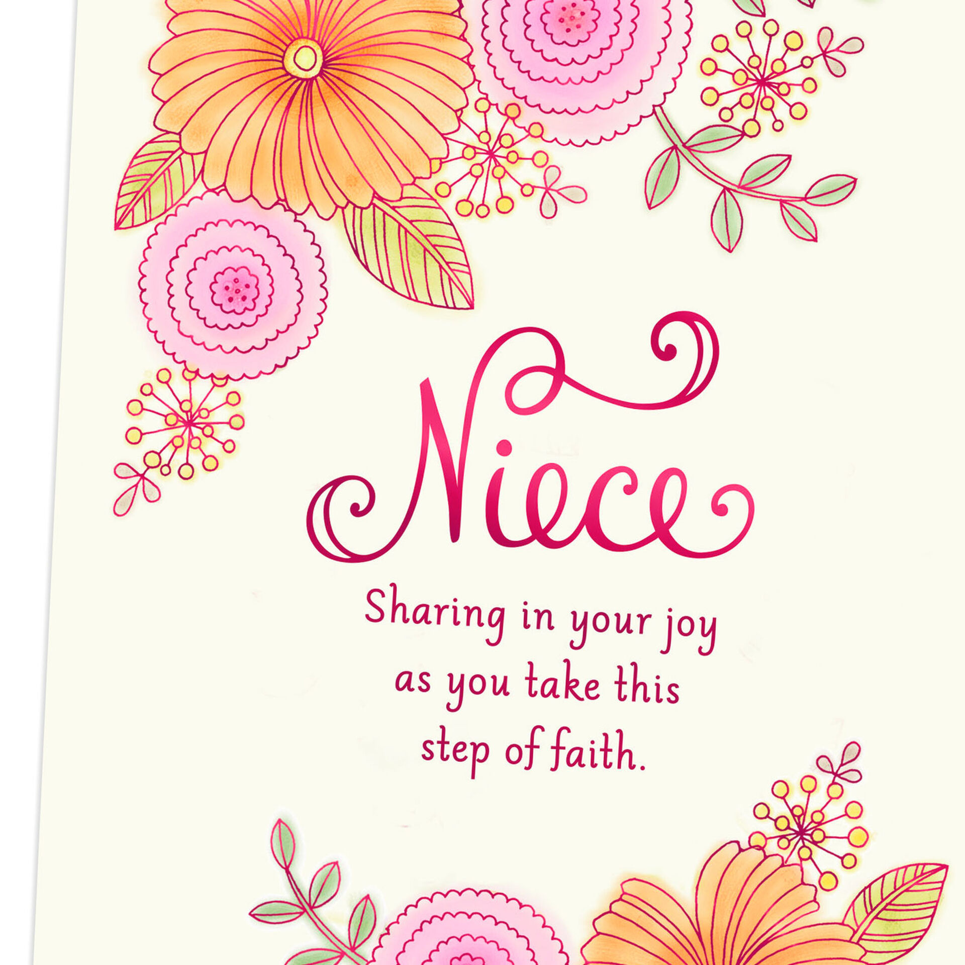 Sharing in Your Joy Confirmation Card for Niece Greeting Cards Hallmark