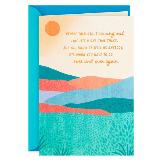Proud of You Coming Out Encouragement Card, , large image number 1