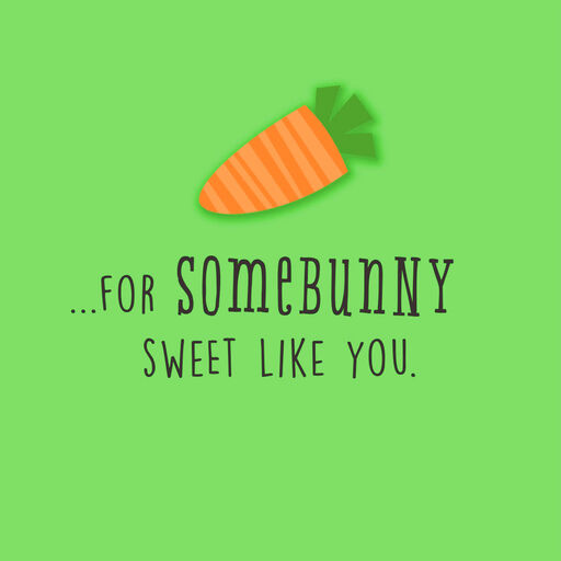 Somebunny Sweet Kitten Easter Card, 
