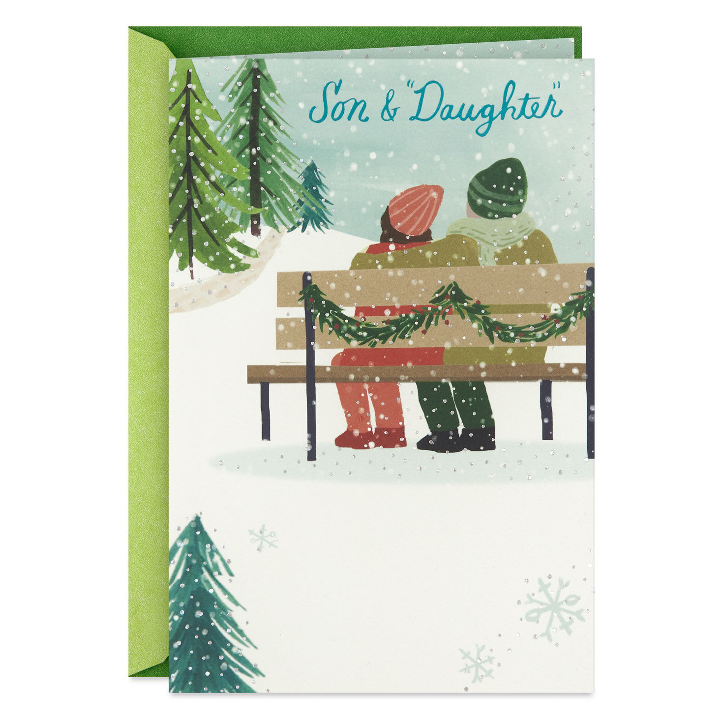 Simple Moments and Love Christmas Card for Son and Daughter-in-Law