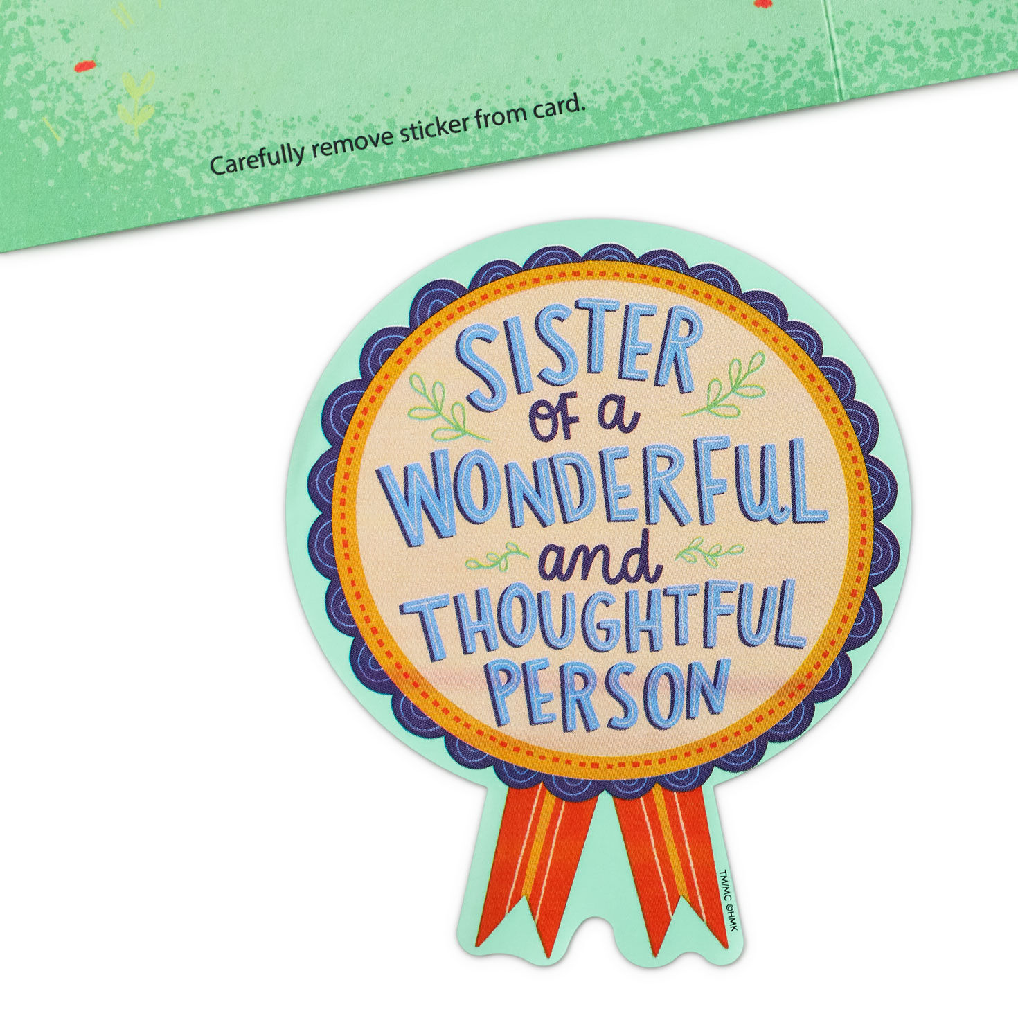 Skunk Funny Birthday Card With Sticker for Sister attachment image number 5