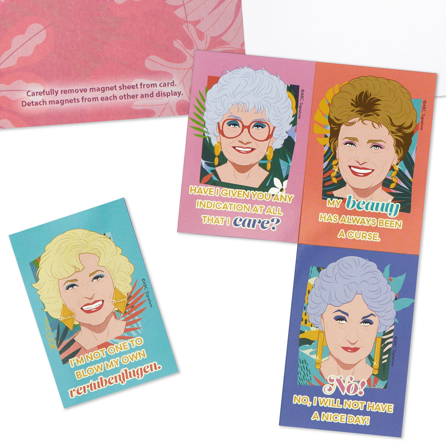 The Golden Girls You Are Golden, Girl Birthday Card With Removable Magnets, , large image number 5