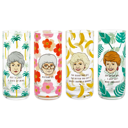The Golden Girls Glasses, Set of 4, 