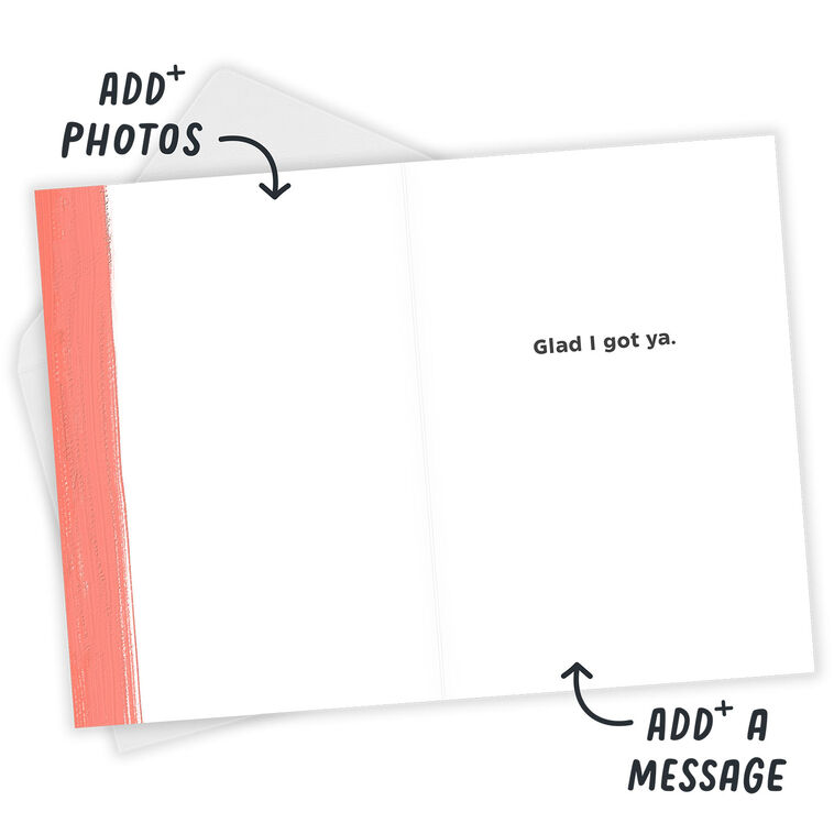 Personalized White Outline Love Photo Card  image number 4