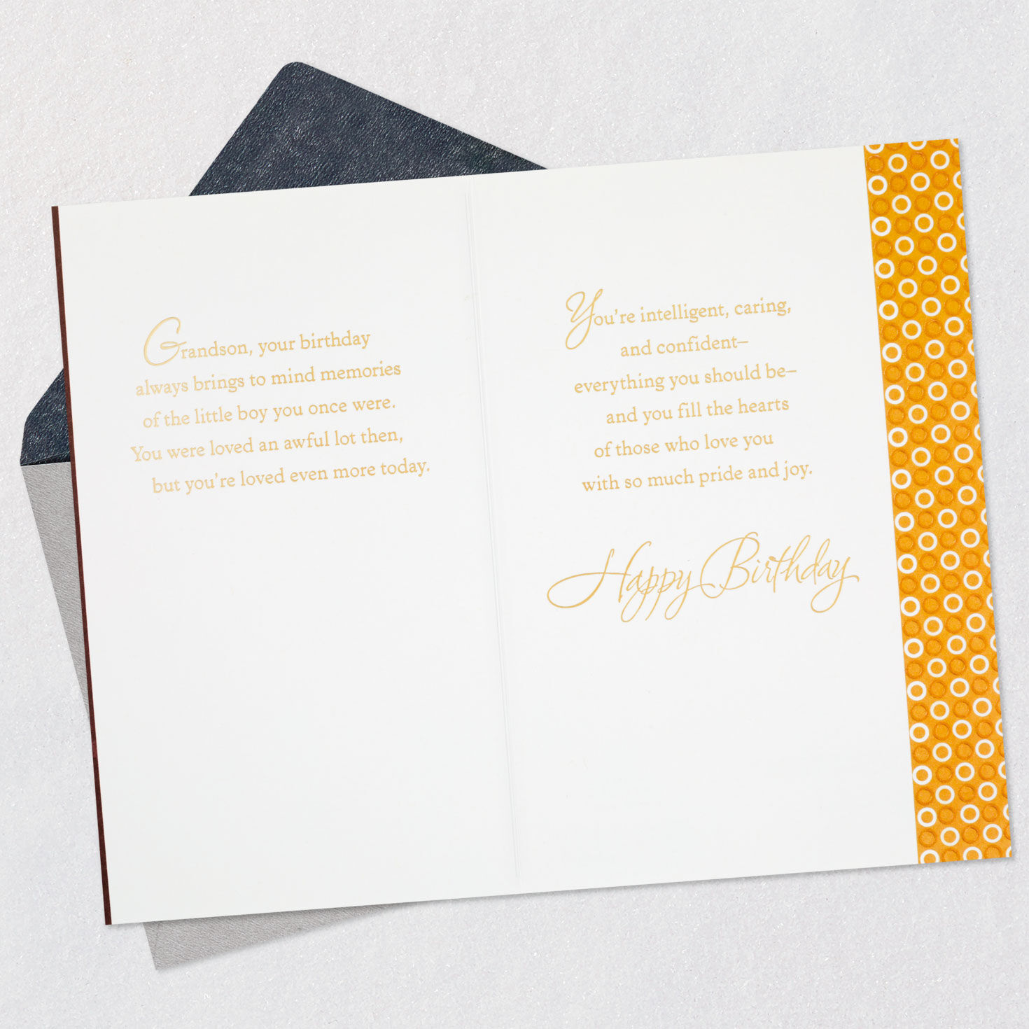 Pride, Joy and Love Birthday Card for Grandson, , large image number 4