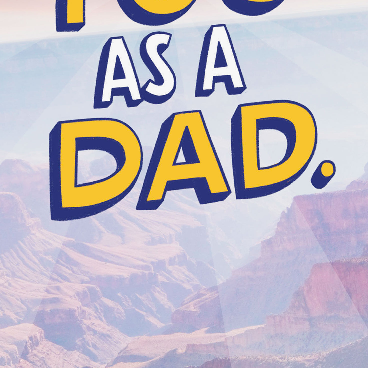 Heavenly Skies Over Mountains Father's Day Card Card Front Detail image number 4