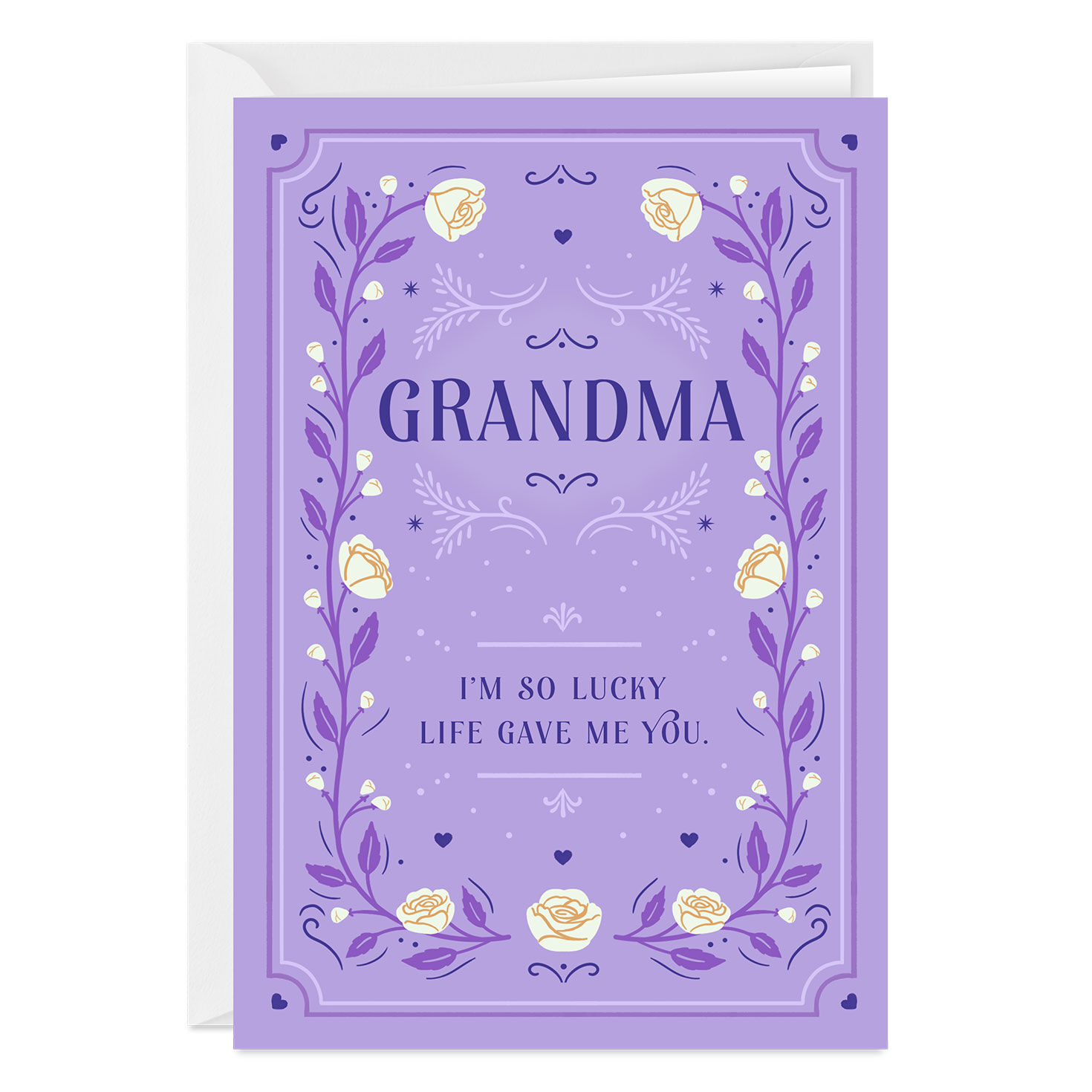 So Lucky Life Gave Me You Custom Mother's Day Card for Grandma