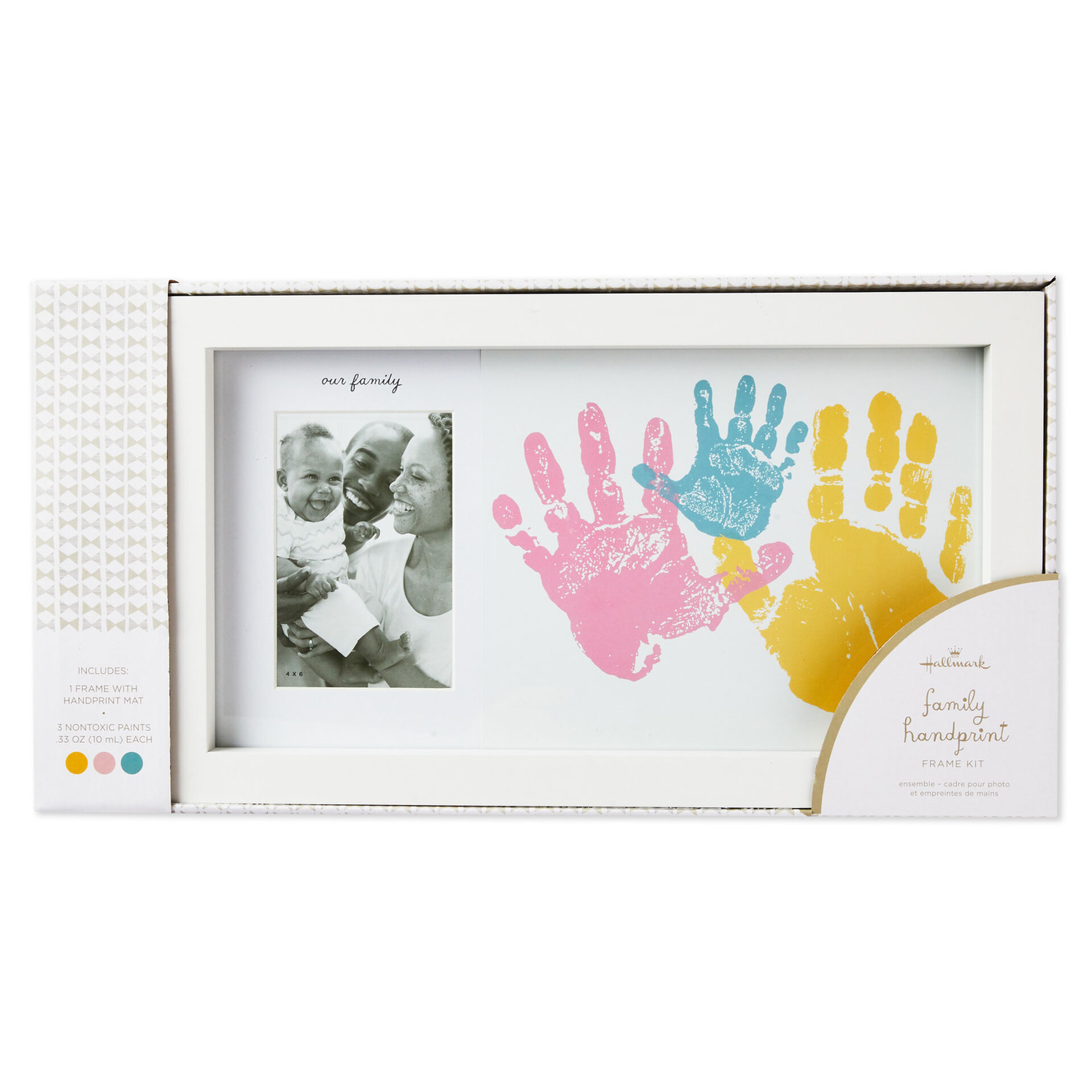 our family handprint picture frame kit 4x6