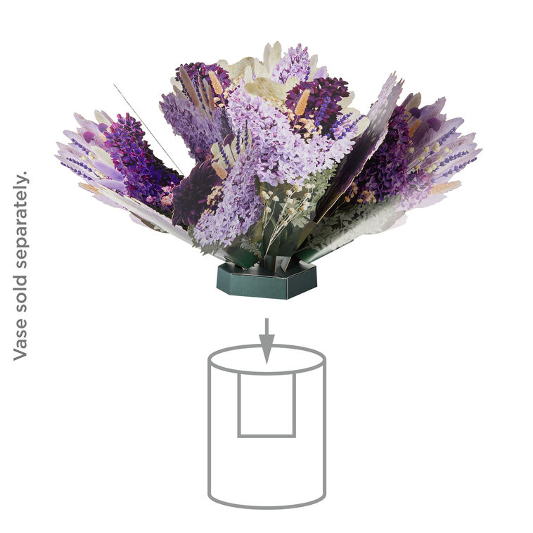 Build-a-Bouquet Purple and White Pop-Up Paper Flowers, Purple and White Flowers, large image number 2