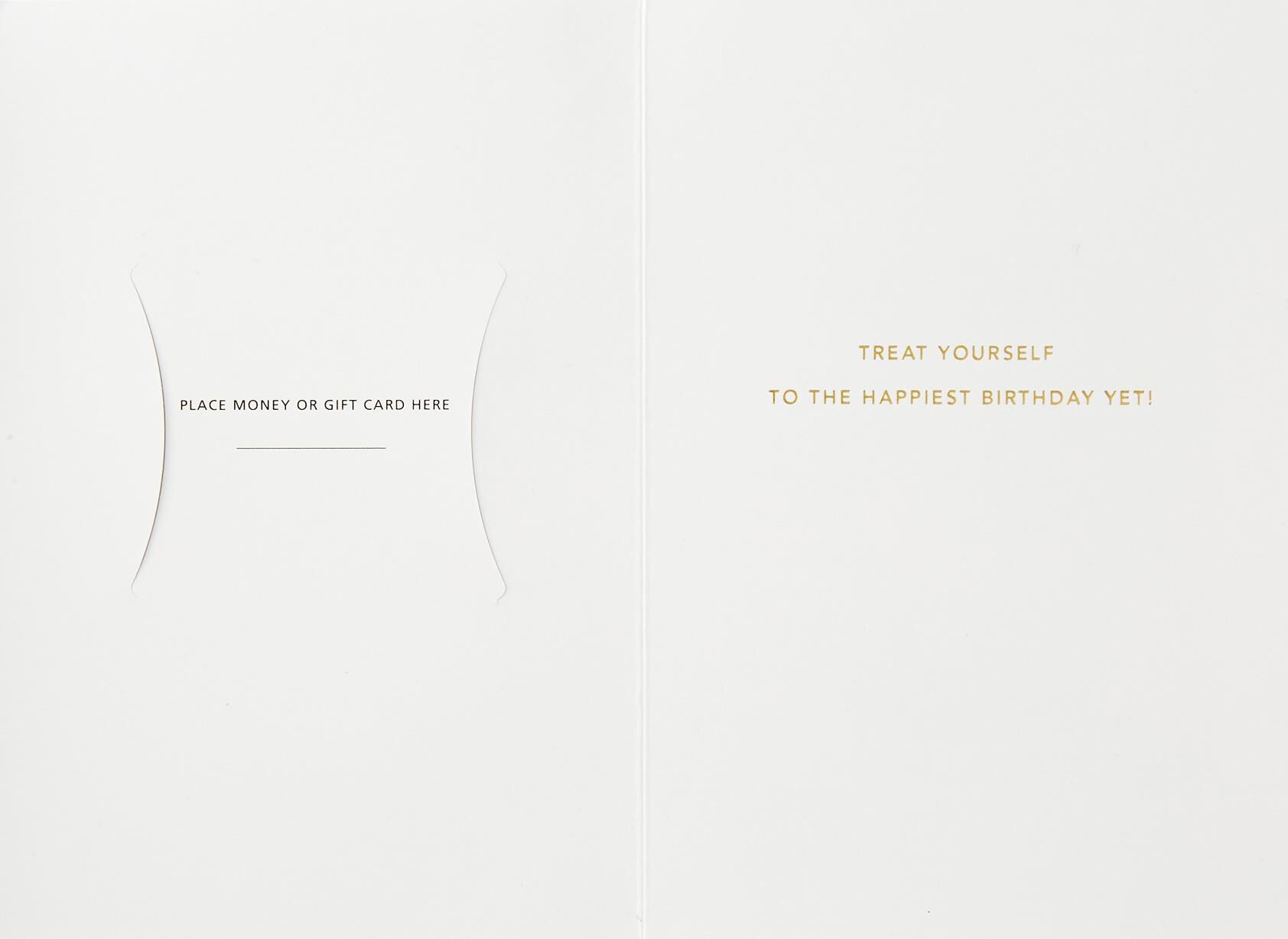 Treat Yourself Money Holder Birthday Card