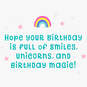 Smiles and Unicorns Birthday Card for Great-Granddaughter, , large image number 2