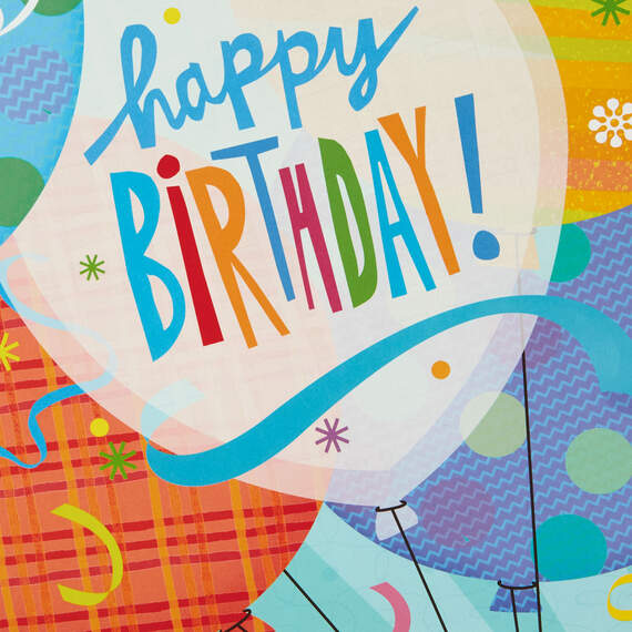 16" Fun Balloons Pop-Up Jumbo Birthday Card, , large image number 5