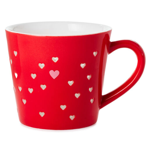 Pierced Hearts Red Mug, 13.5 oz., 