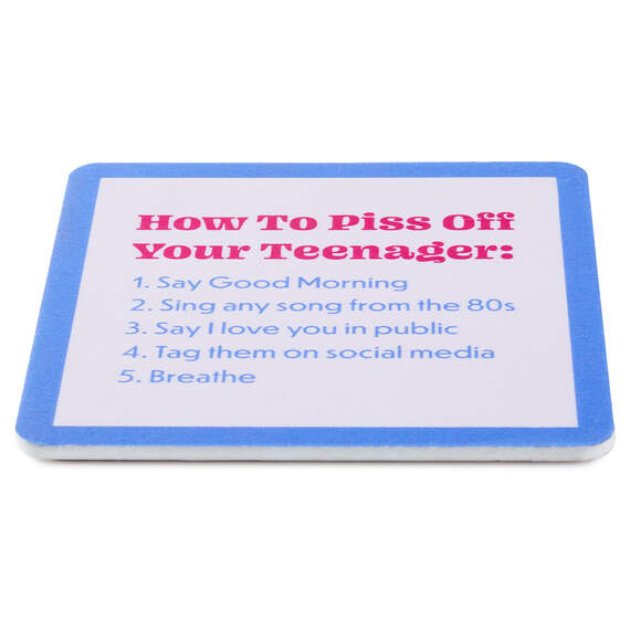 Drinks on Me Piss Off Teenager Funny Coaster, , large image number 2