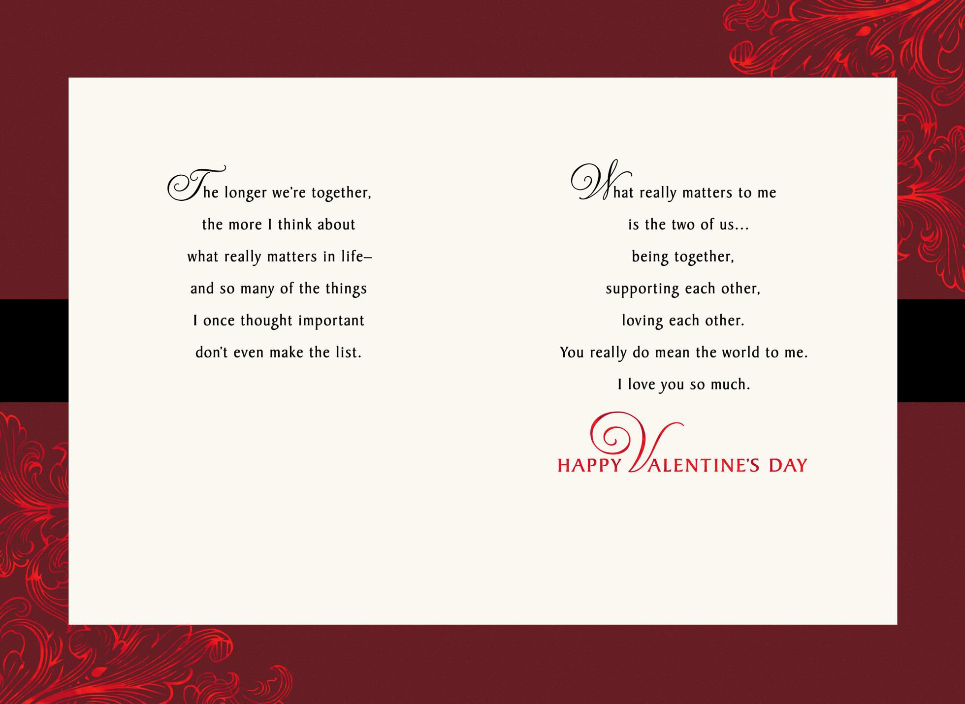 Mirrored Hearts Valentine's Day Card for the Man I Love