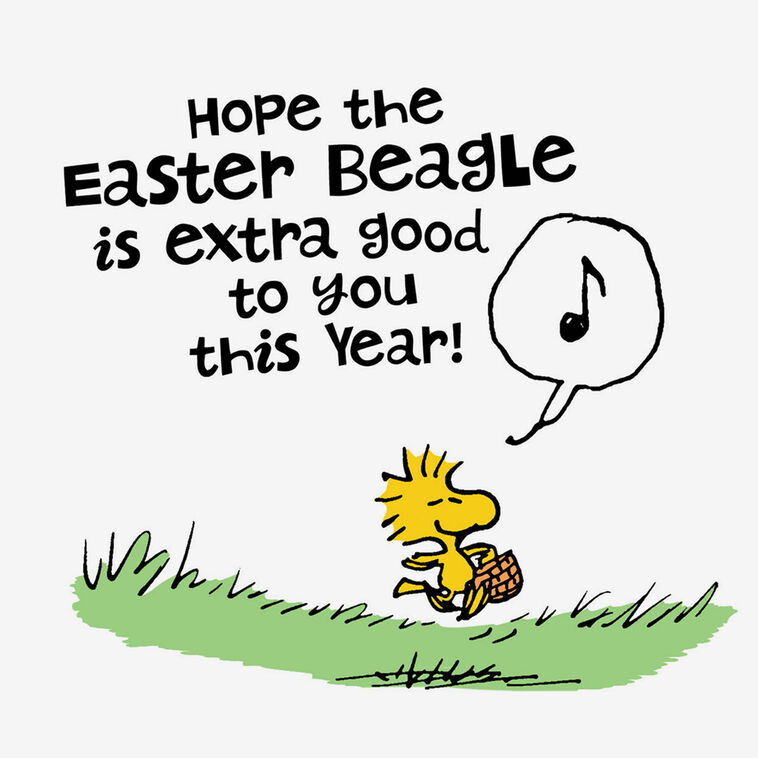 Peanuts® Snoopy Easter Beagle Easter Card, , large image number 2