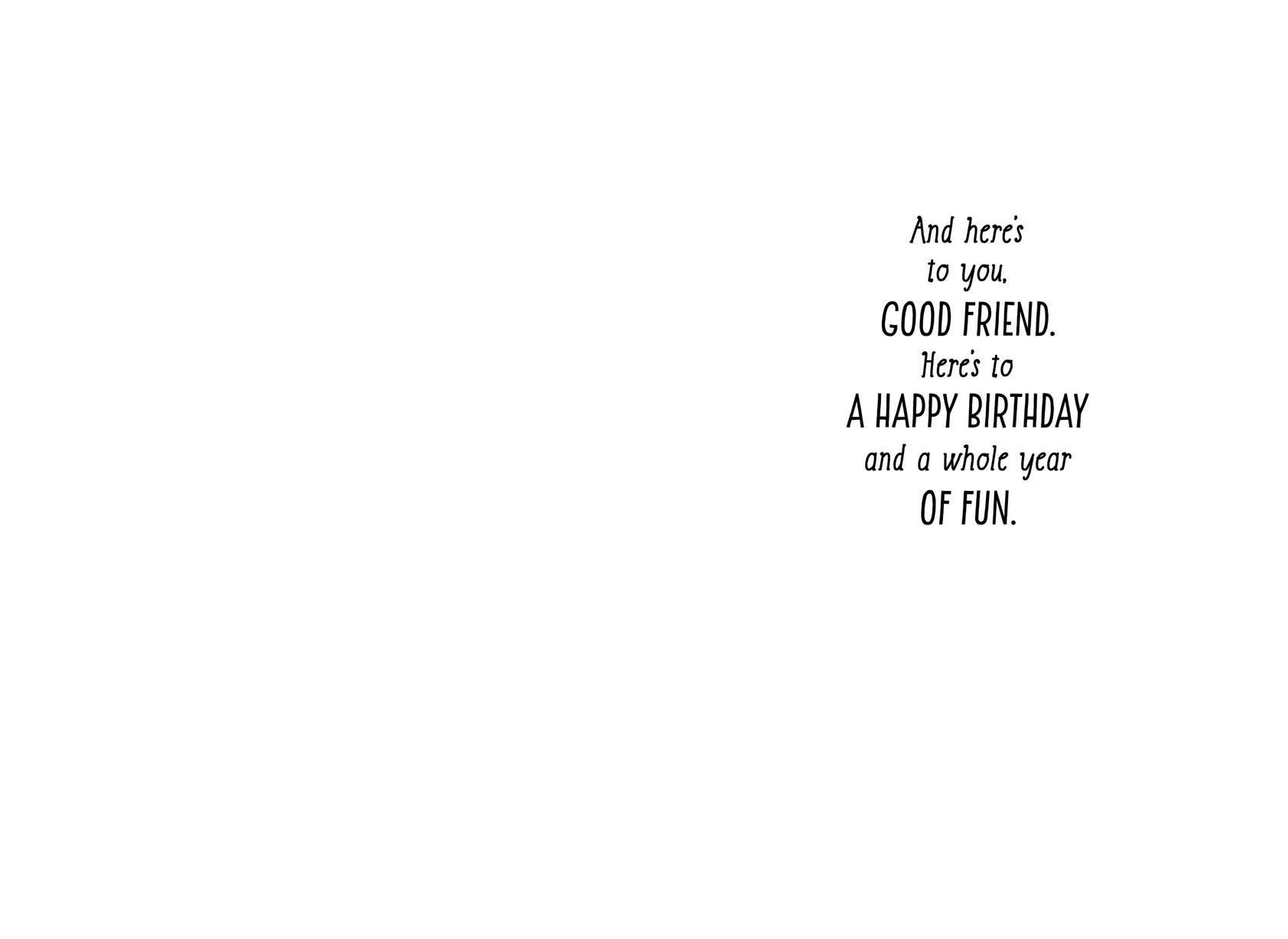 Lemonade Here's to Good Friends Birthday Card