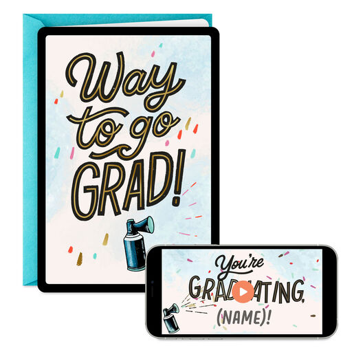 Way to Go, Grad Video Greeting Graduation Card, 