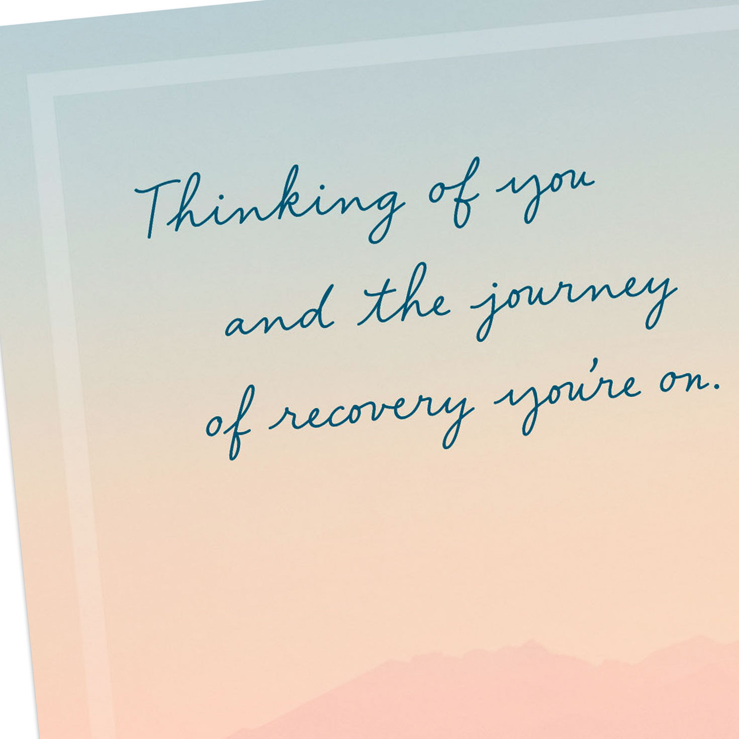 Sunset Scene Recovery Encouragement Card Card Front Detail image number 4