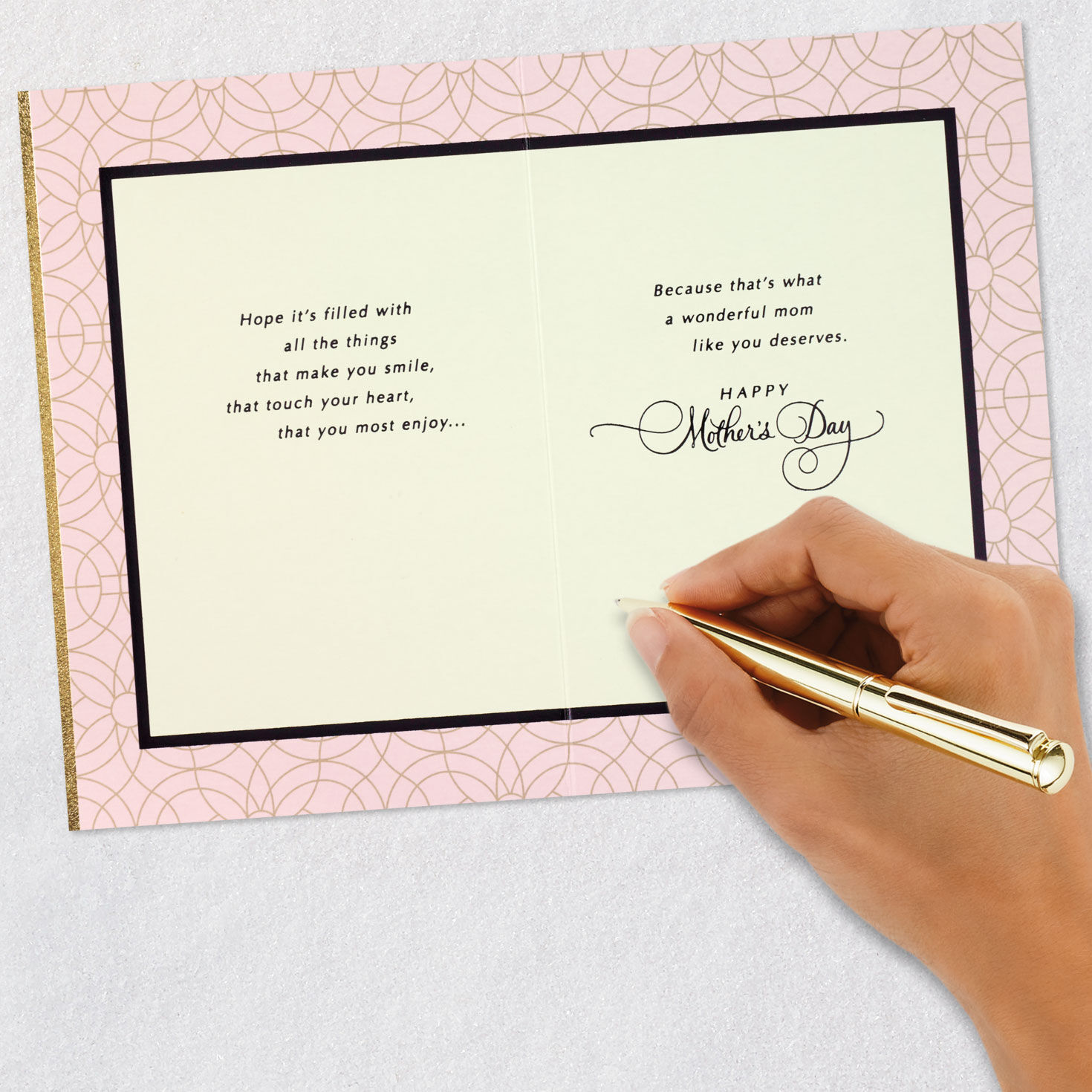 Vintage Butterfly and Flowers Mother's Day Card signing card image number 7