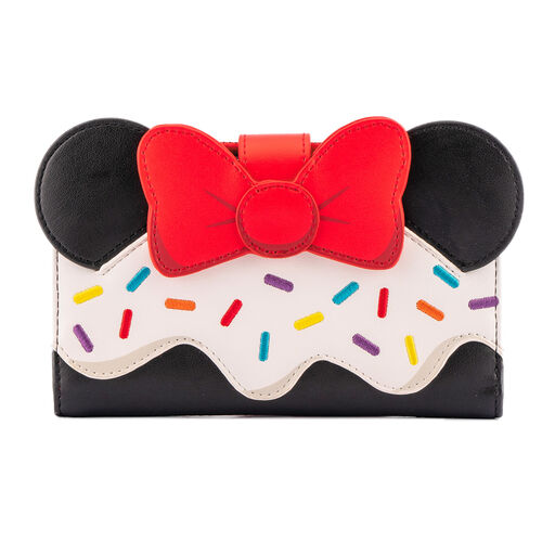Loungefly Disney Minnie Mouse Sprinkle Cupcake Cosplay Flap Wallet, 