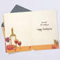Thankful for You and Wine Funny Thanksgiving Card, , large image number 3