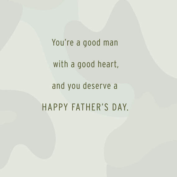 A Good Dad and a Good Man Father's Day Card, , large image number 3