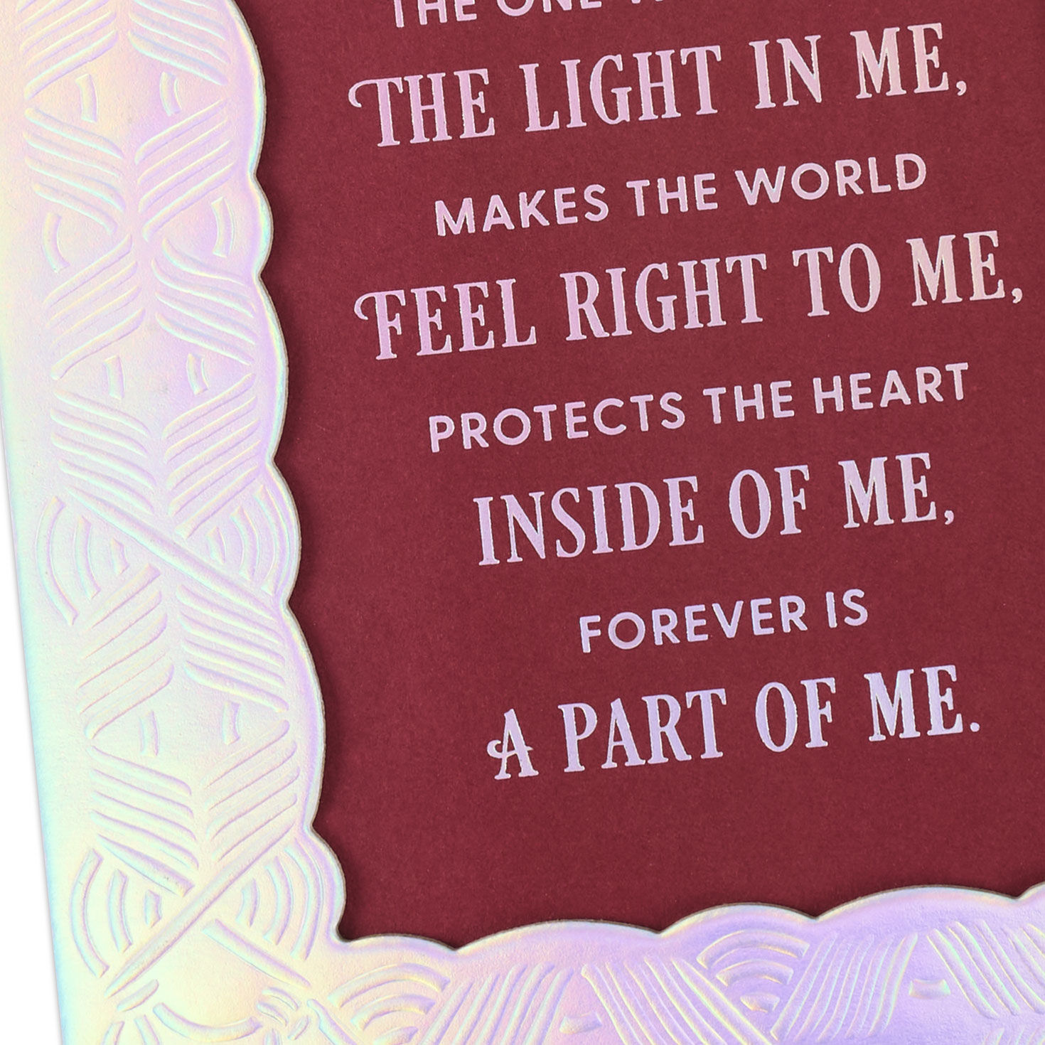 Silver Frame Poem Valentine's Day Card for Husband Card Front Detail image number 4