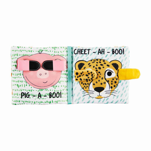Mud Pie Peek-a-Boo Animals Cloth Baby Book, 