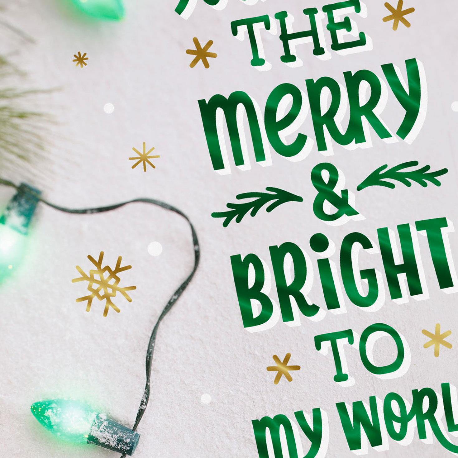 Grateful for Your Merry and Bright in My World Christmas Card for only USD 2.99 | Hallmark