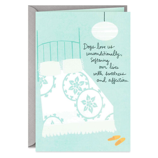 Love Unconditionally Sympathy Card for Loss of Dog, 