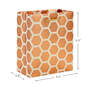 6.5" Copper Hexagons Small Gift Bag, , large image number 3