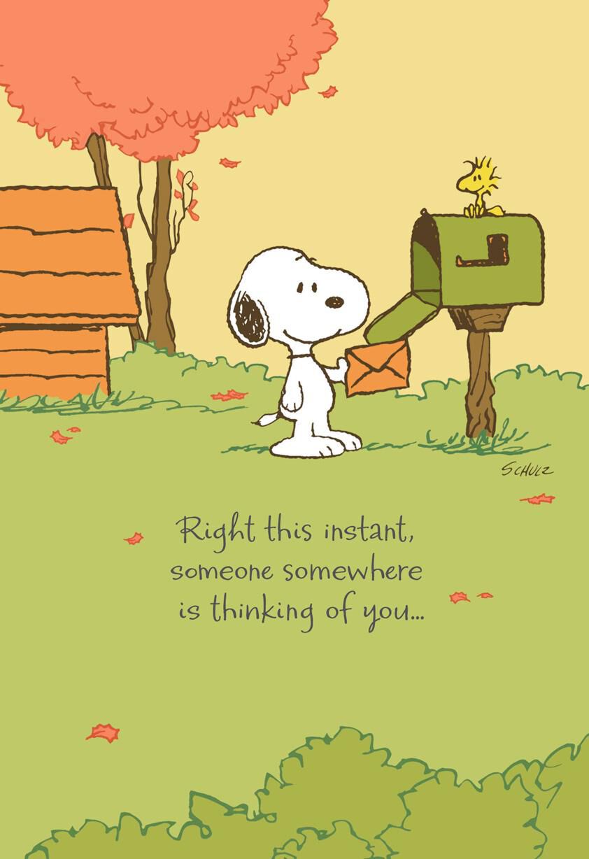 Peanuts® Snoopy™ Missing You Thanksgiving Card