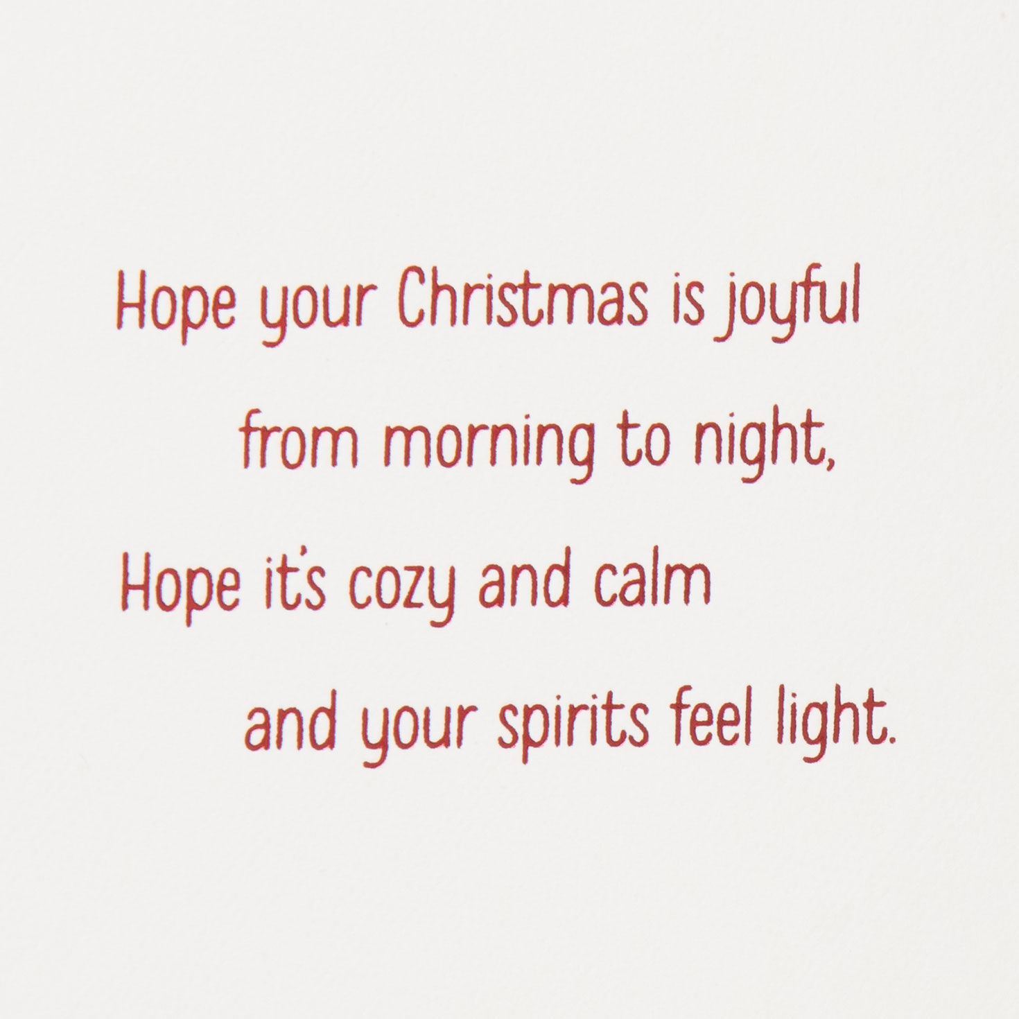Hanging Stockings on Red Christmas Card for Granddaughter Sentiment image number 2