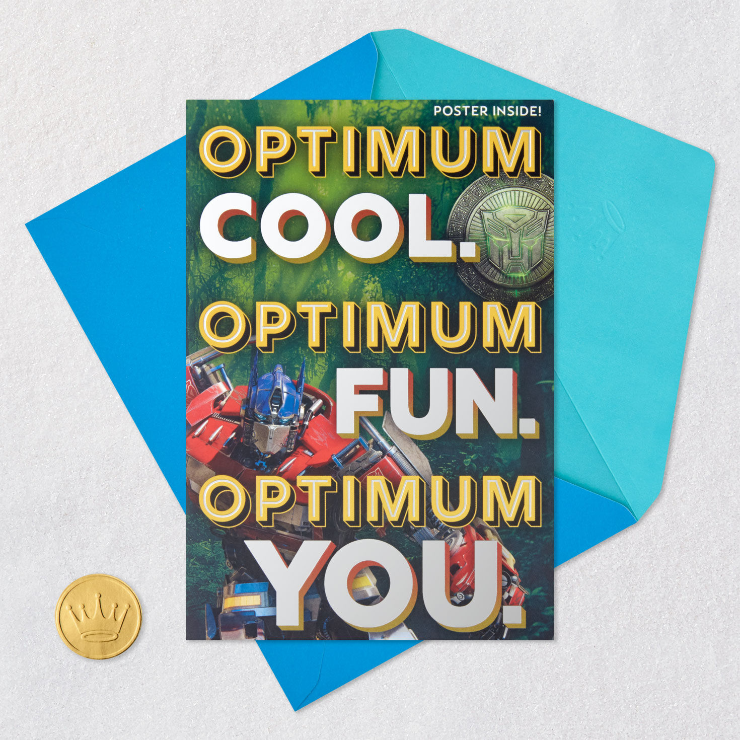Transformers: Rise of the Beasts™ Birthday Card With Removable Poster for only USD 6.99 | Hallmark
