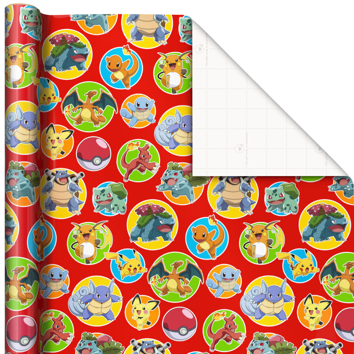 Assorted Pokémon Wrapping Paper 3Pack, 60 sq. ft. Wrapping Paper