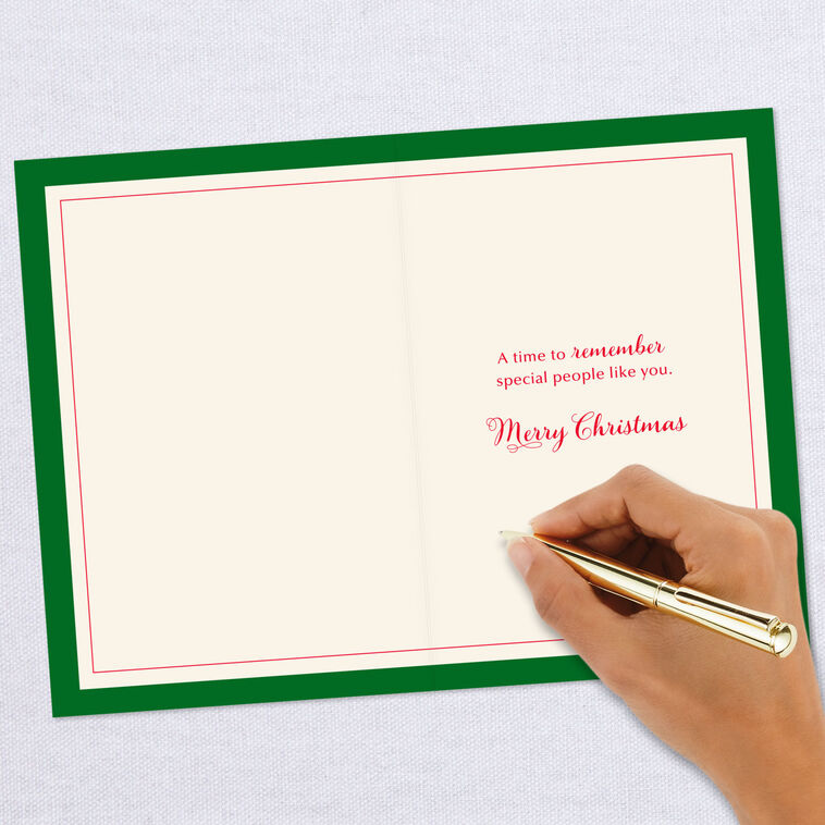 Hallmark Weihnachtskarte „Someone Special“ – Mit Prägedesign, Inkl. Rotem Umschlag